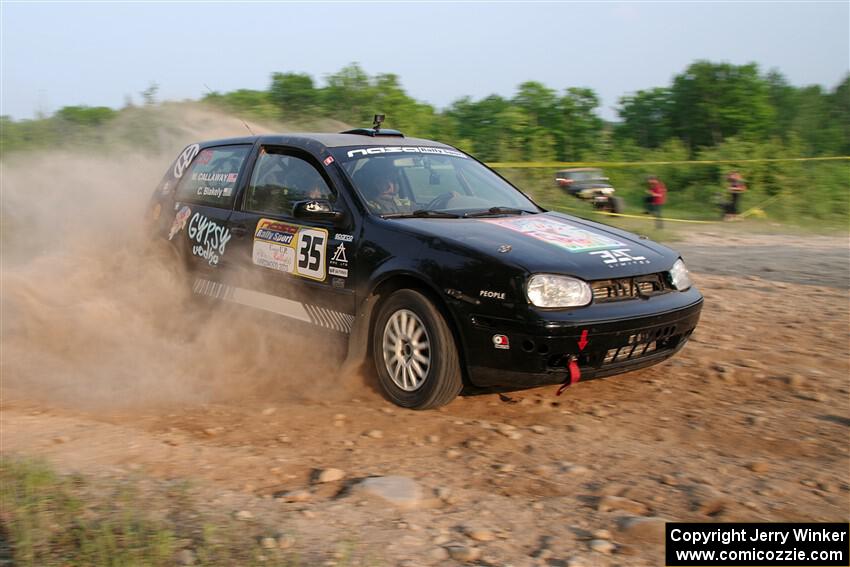 Chase Blakely / Mike Callaway VW GTI on SS5, Chainsaw Junction.