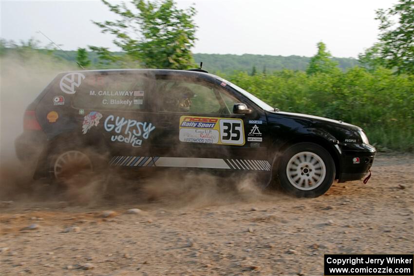 Chase Blakely / Mike Callaway VW GTI on SS5, Chainsaw Junction.