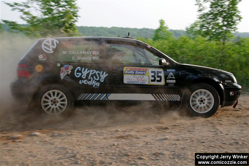 Chase Blakely / Mike Callaway VW GTI on SS5, Chainsaw Junction.