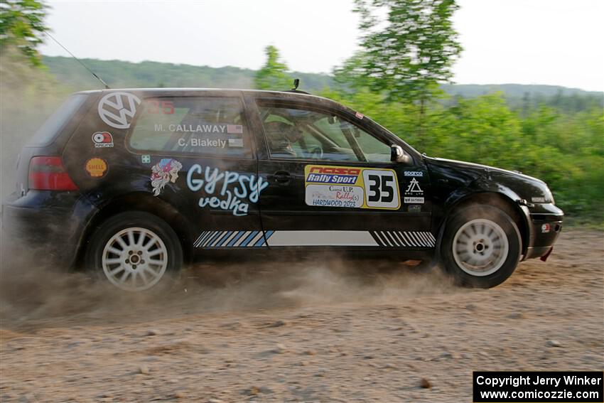 Chase Blakely / Mike Callaway VW GTI on SS5, Chainsaw Junction.