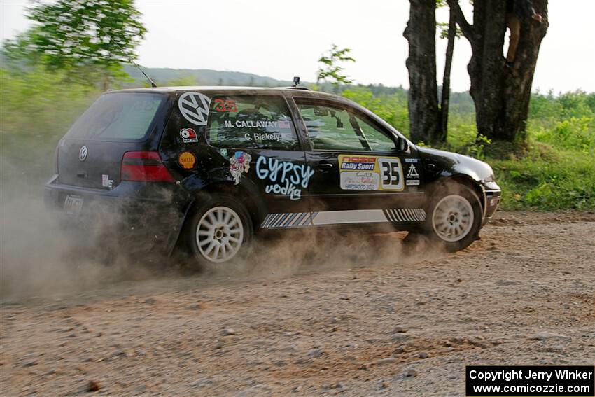 Chase Blakely / Mike Callaway VW GTI on SS5, Chainsaw Junction.