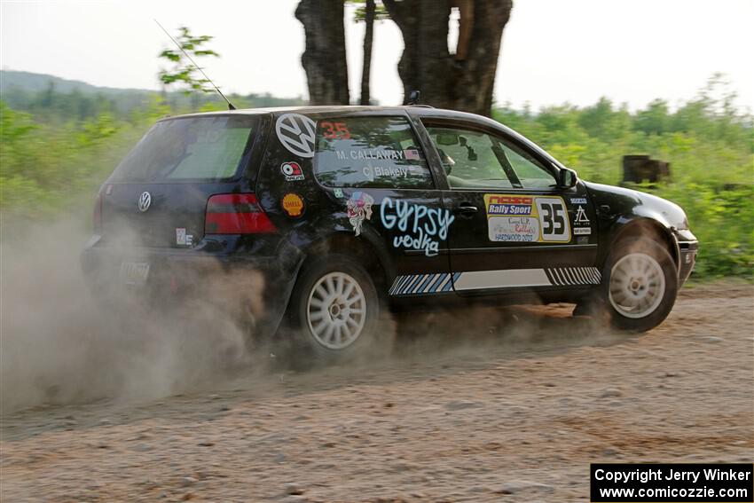 Chase Blakely / Mike Callaway VW GTI on SS5, Chainsaw Junction.