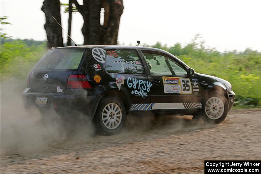 Chase Blakely / Mike Callaway VW GTI on SS5, Chainsaw Junction.