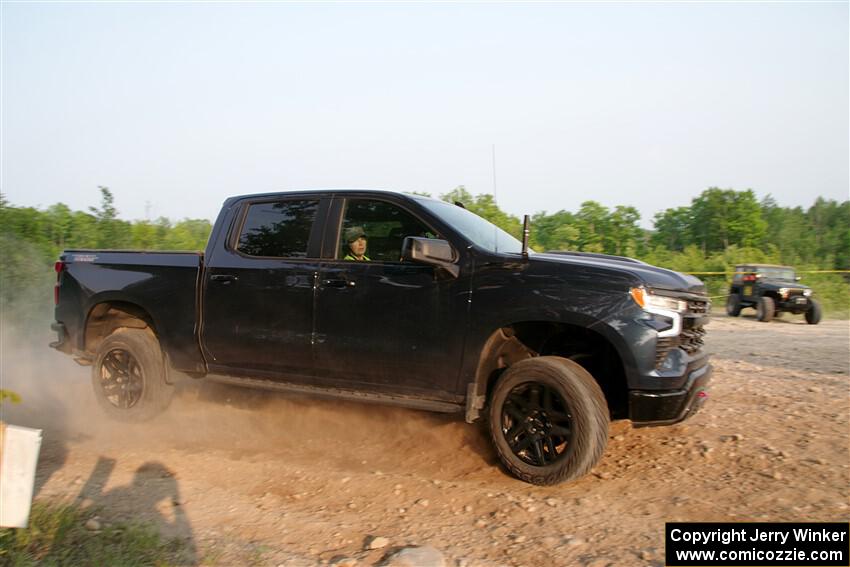 A Chevy Silverado sweeps SS5, Chainsaw Junction.