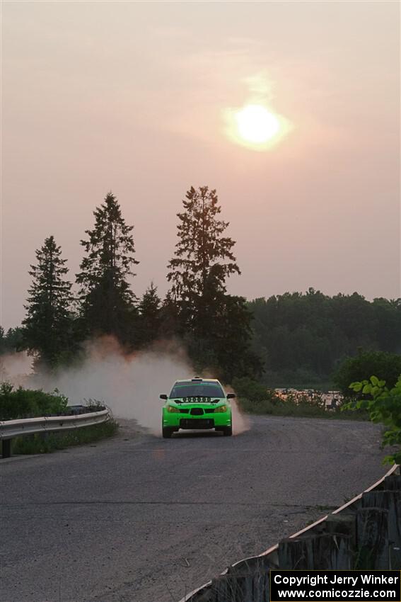 Mike Engle / Morgan Engle Subaru WRX STi on SS6, Camp 3 South.