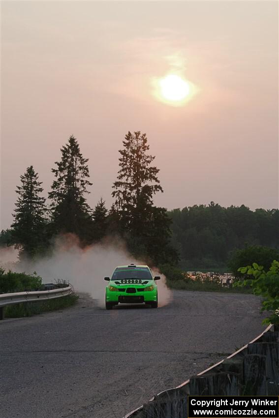 Mike Engle / Morgan Engle Subaru WRX STi on SS6, Camp 3 South.