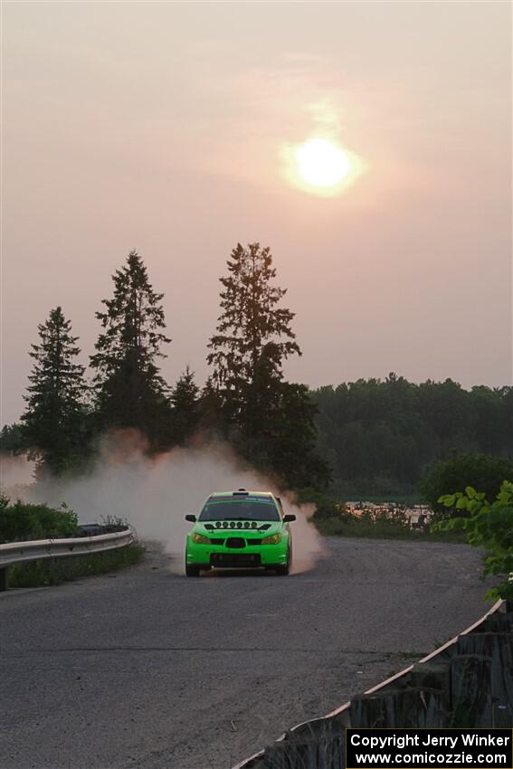 Mike Engle / Morgan Engle Subaru WRX STi on SS6, Camp 3 South.