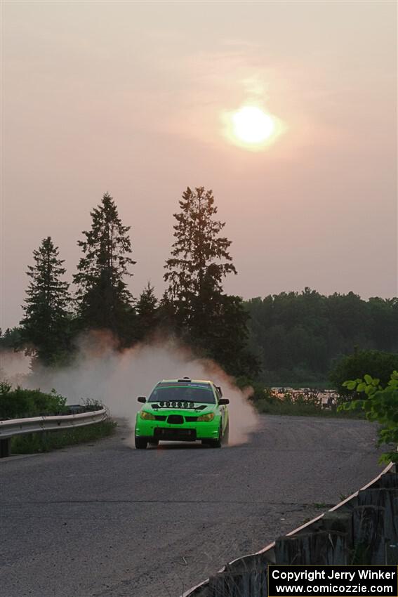 Mike Engle / Morgan Engle Subaru WRX STi on SS6, Camp 3 South.