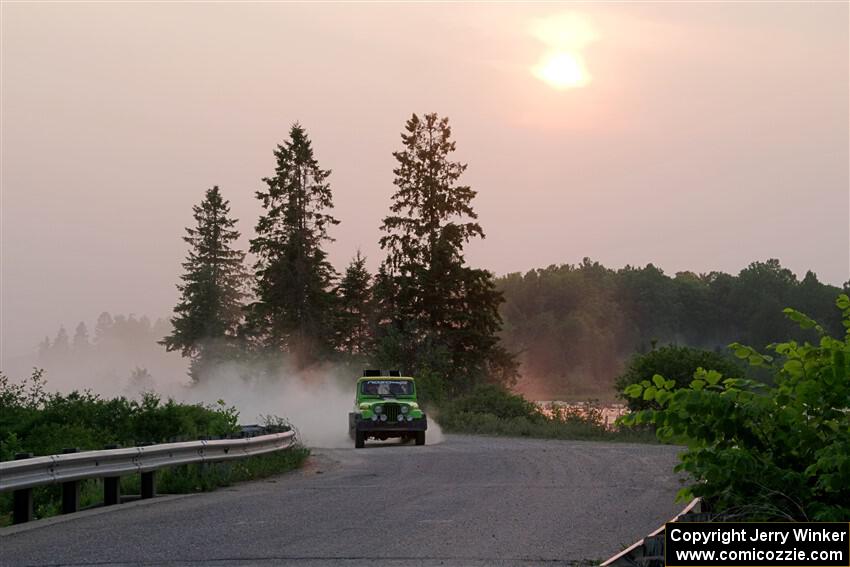 Mike Purzycki / Matt Wernette Jeep Scrambler on SS6, Camp 3 South.