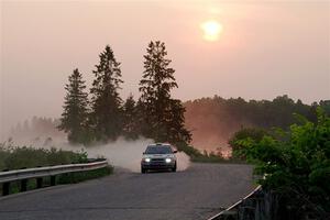 Dexter Clark / Jon McCallie Nissan Sentra SE-R on SS6, Camp 3 South.