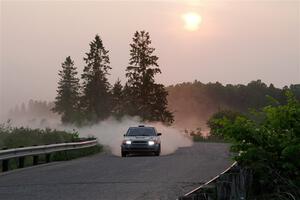 Dexter Clark / Jon McCallie Nissan Sentra SE-R on SS6, Camp 3 South.