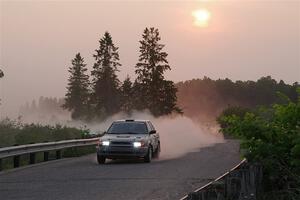 Dexter Clark / Jon McCallie Nissan Sentra SE-R on SS6, Camp 3 South.