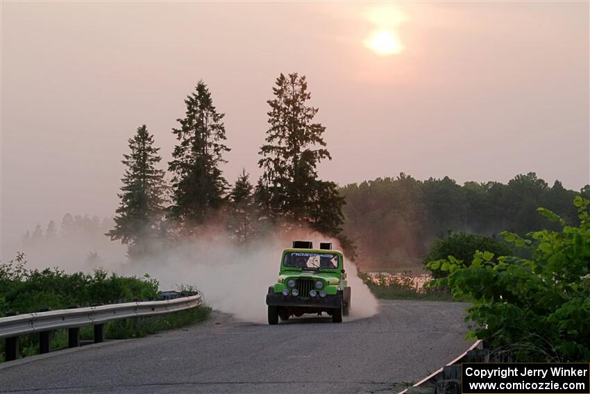 Mike Purzycki / Matt Wernette Jeep Scrambler on SS6, Camp 3 South.