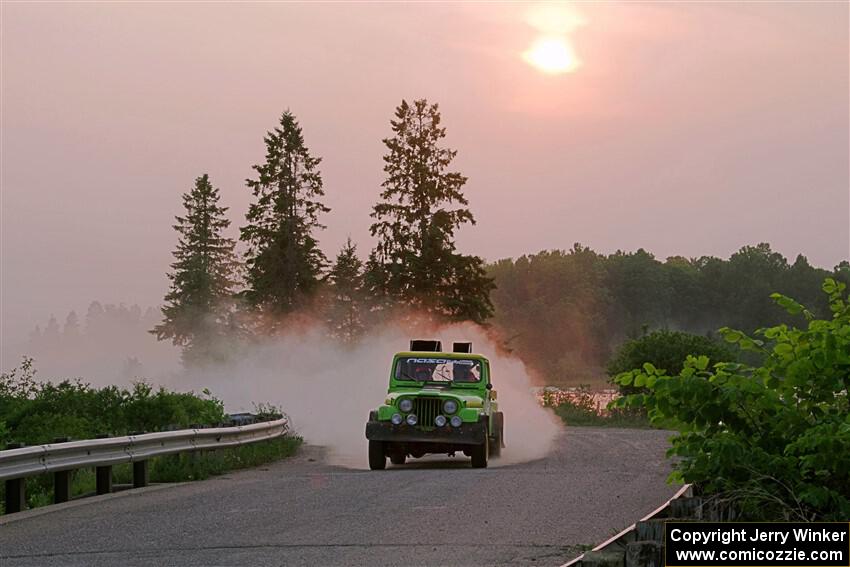 Mike Purzycki / Matt Wernette Jeep Scrambler on SS6, Camp 3 South.