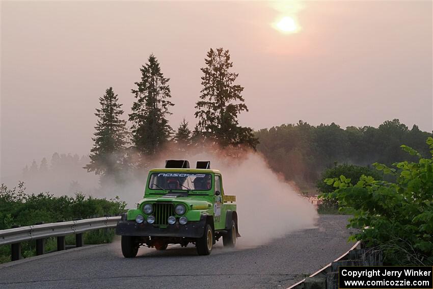 Mike Purzycki / Matt Wernette Jeep Scrambler on SS6, Camp 3 South.