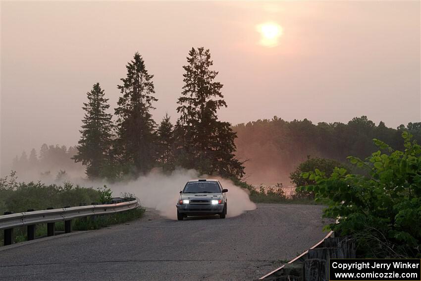 Dexter Clark / Jon McCallie Nissan Sentra SE-R on SS6, Camp 3 South.