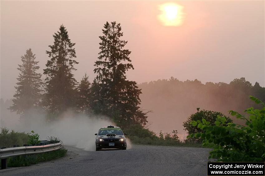 Matt James / Jackie James Subaru Impreza on SS6, Camp 3 South.