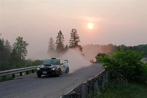 Matt James / Jackie James Subaru Impreza on SS6, Camp 3 South.