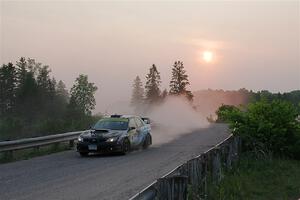 Matt James / Jackie James Subaru Impreza on SS6, Camp 3 South.