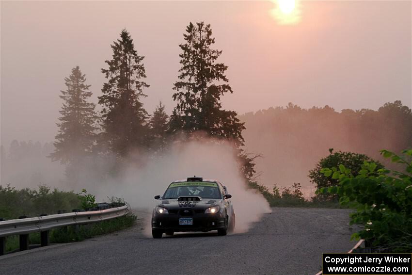 Matt James / Jackie James Subaru Impreza on SS6, Camp 3 South.