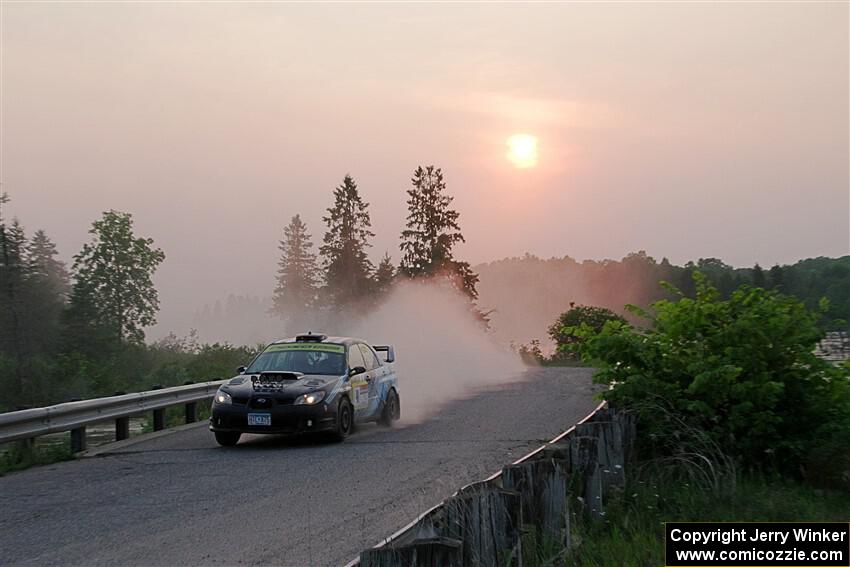 Matt James / Jackie James Subaru Impreza on SS6, Camp 3 South.