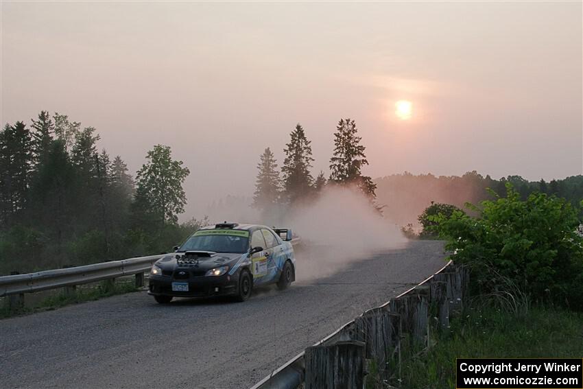 Matt James / Jackie James Subaru Impreza on SS6, Camp 3 South.