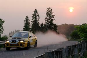 Katie Gingras / Steve Gingras Subaru Impreza on SS6, Camp 3 South.