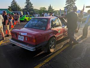 Levi Johnson / Griffin Johnson BMW 325e at Thursday evening's parc expose.