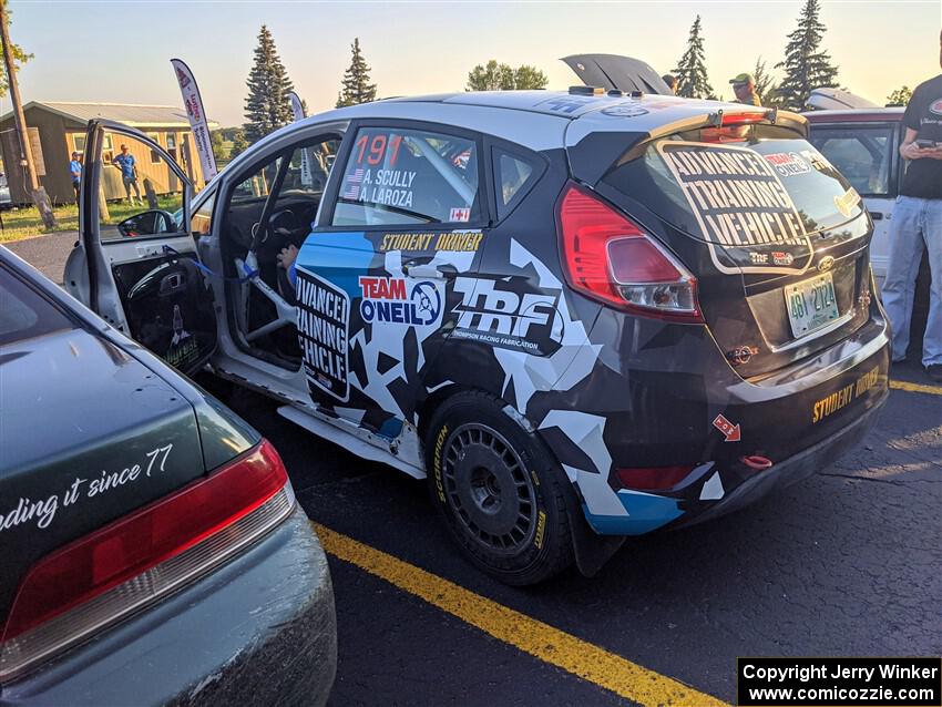 Alastair Scully / Alison LaRoza Ford Fiesta ST at Thursday evening's parc expose.