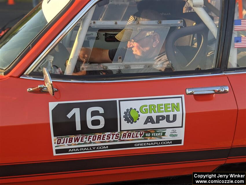 Mike Hurst / Michel Hoche-Mong Ford Capri  at Thursday evening's parc expose.