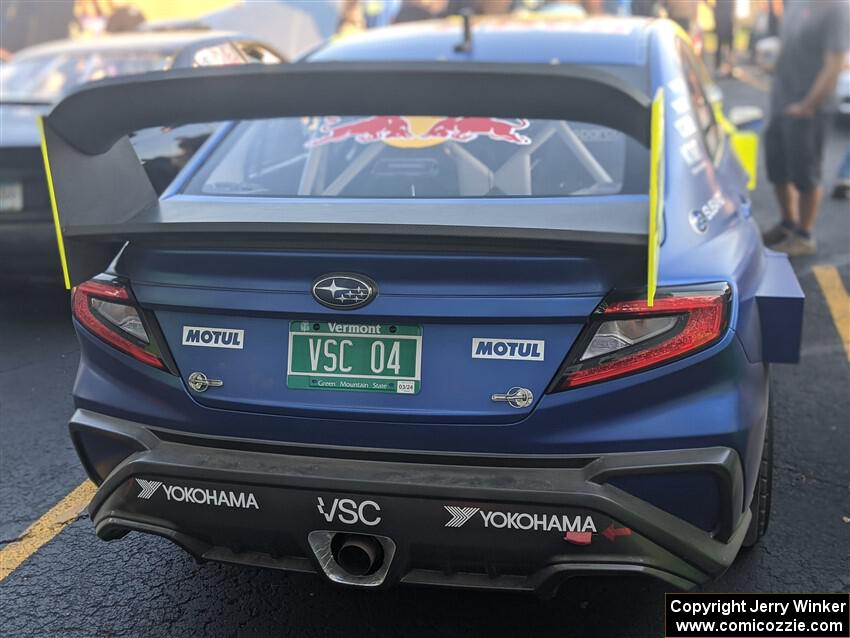 Brandon Semenuk / Keaton Williams Subaru WRX ARA24 at Thursday evening's parc expose.