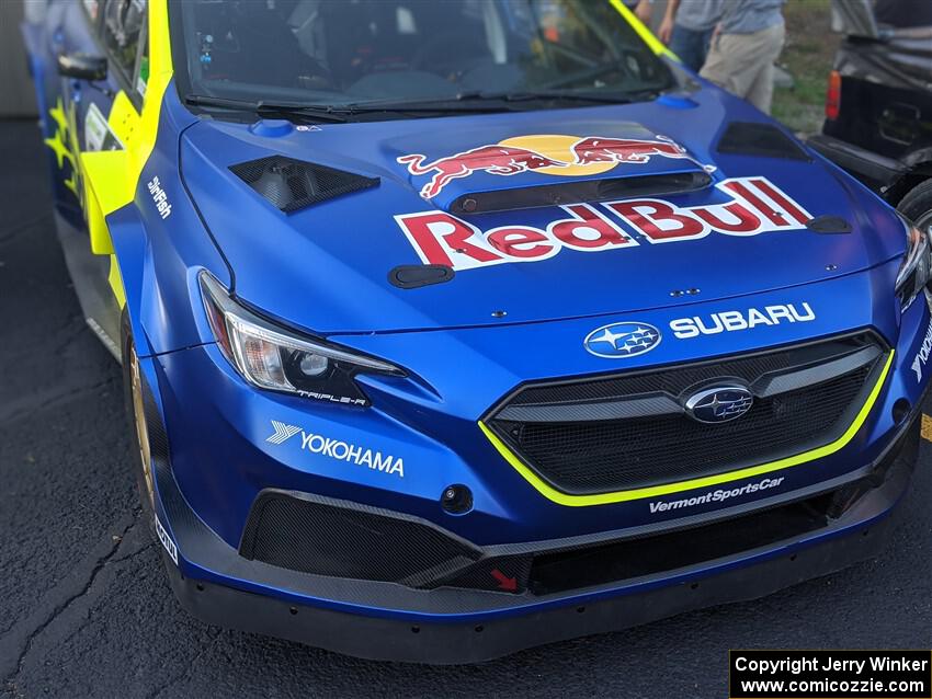 Brandon Semenuk / Keaton Williams Subaru WRX ARA24 at Thursday evening's parc expose.