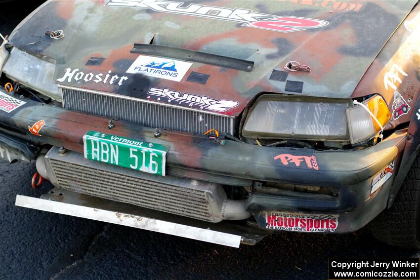 Bret Hunter / Stefan Trajkov Honda CRX at Thursday evening's parc expose.