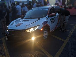 Chris Sladek / John Sharps Honda Civic Hatchback Sport at Thursday evening's parc expose.