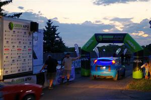 Chris Miller / Crystina Coats Ford Focus ZX3 at Thursday night's ceremonial start.