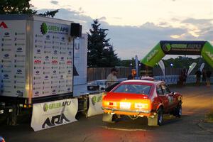 Mike Hurst / Michel Hoche-Mong Ford Capri at Thursday night's ceremonial start.