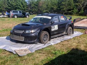 Calvin Bergen / Daryl Bergen Subaru WRX STi before the event.