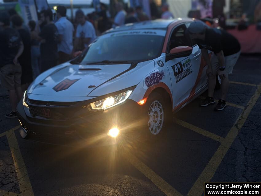 Chris Sladek / John Sharps Honda Civic Hatchback Sport at Thursday evening's parc expose.