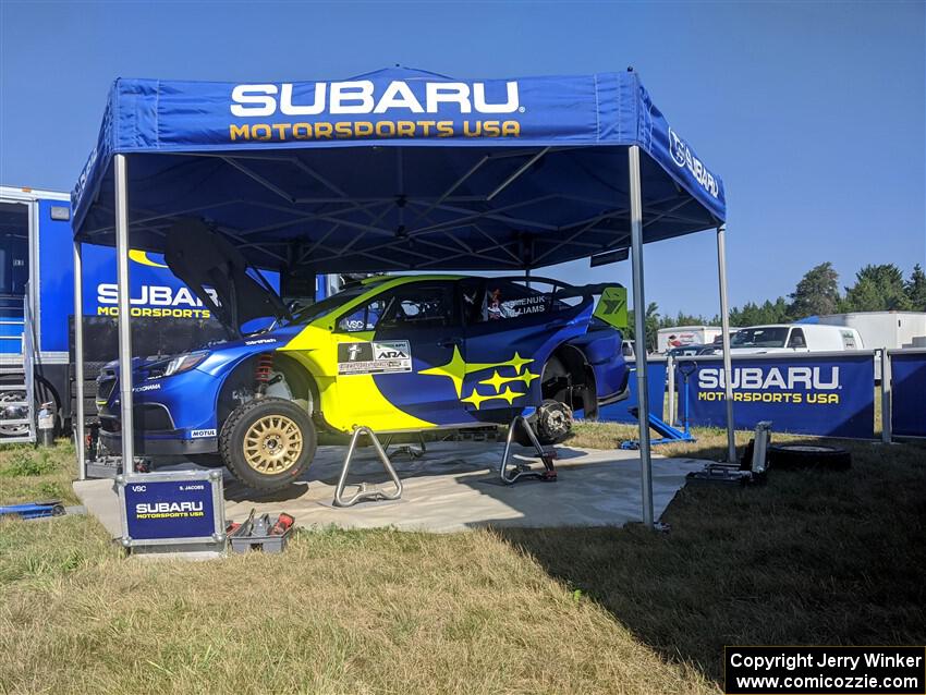 Brandon Semenuk / Keaton Williams Subaru WRX ARA24 before the event.