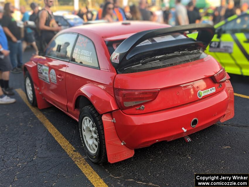 Cameron Steely / Steve Harrell Audi A1 Maxx at Thursday evening's parc expose.