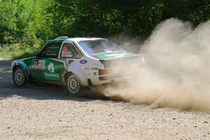 Seamus Burke / Gary McElhinney Ford Escort Mk II on SS1, Thorpe Tower I.