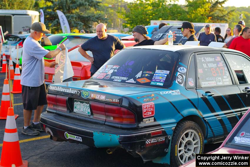 Michael Miller / Angelica Miller Mitsubishi Galant VR-4 at Thursday evening's parc expose.