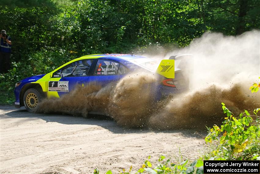 Brandon Semenuk / Keaton Williams Subaru WRX ARA24 on SS1, Thorpe Tower I.