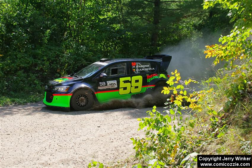 Pat Moro / Claudia Barbera-Pullen Chevy Sonic LS on SS1, Thorpe Tower I.