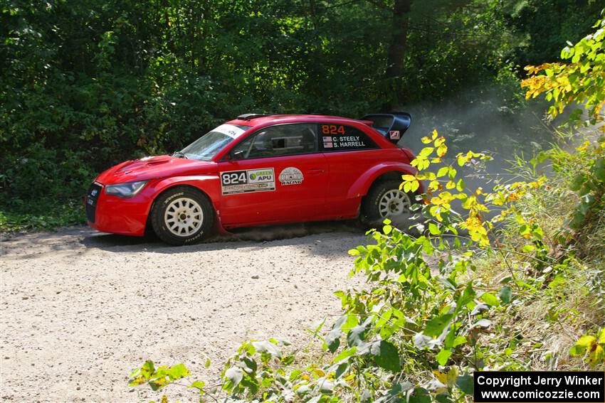 Cameron Steely / Steve Harrell Audi A1 Maxx on SS1, Thorpe Tower I.