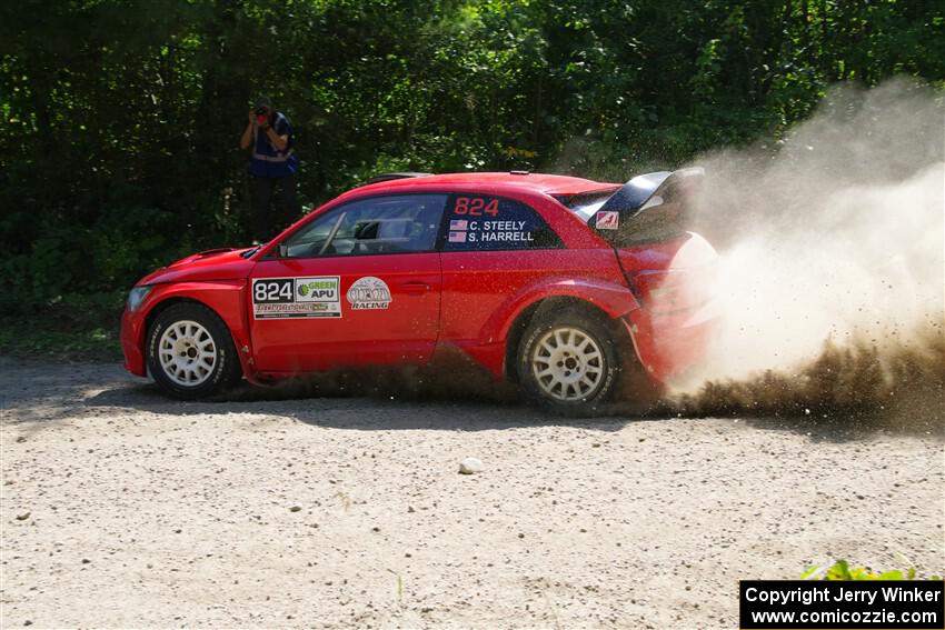 Cameron Steely / Steve Harrell Audi A1 Maxx on SS1, Thorpe Tower I.