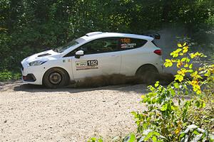 Javier Olivares / K.J. Miller Ford Fiesta Rally3 on SS1, Thorpe Tower I.