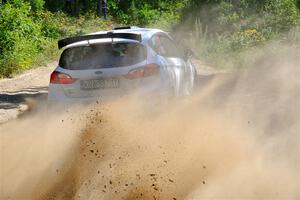 Javier Olivares / K.J. Miller Ford Fiesta Rally3 on SS1, Thorpe Tower I.