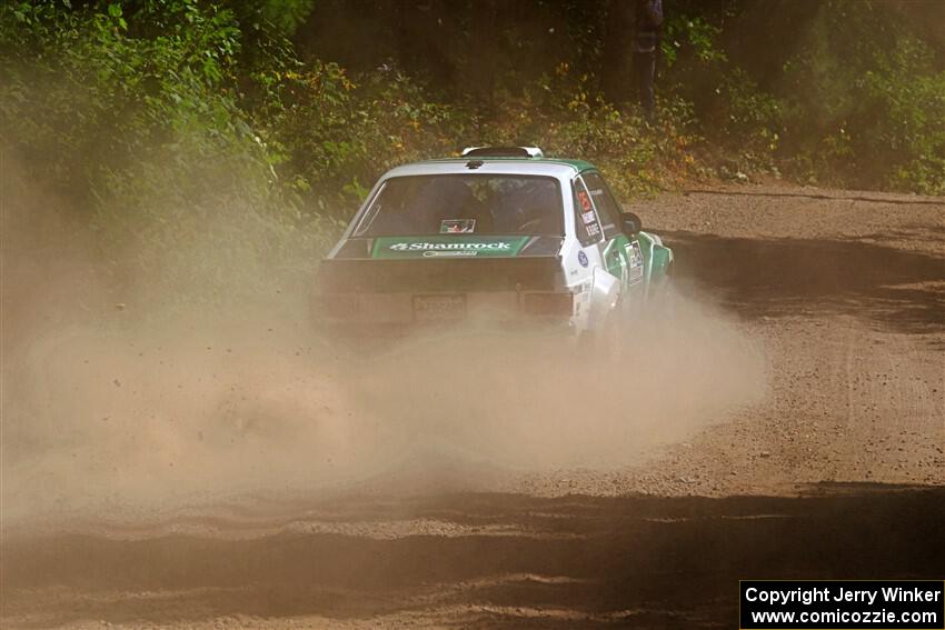 Seamus Burke / Gary McElhinney Ford Escort Mk II on SS1, Thorpe Tower I.