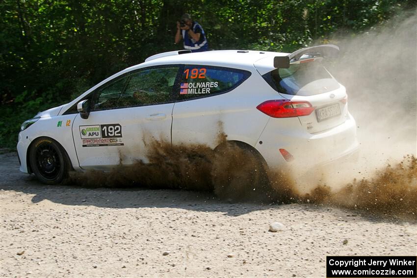 Javier Olivares / K.J. Miller Ford Fiesta Rally3 on SS1, Thorpe Tower I.